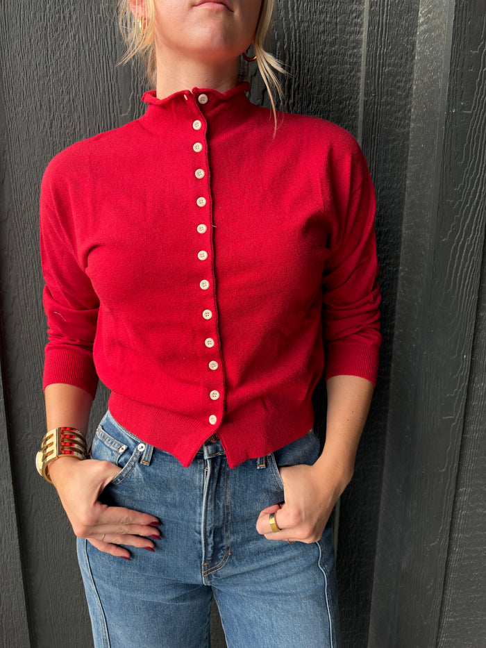The Brooks Cardigan - High Neck