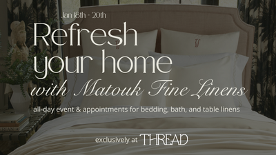 Refresh Your Home: Matouk Fine Linens Event