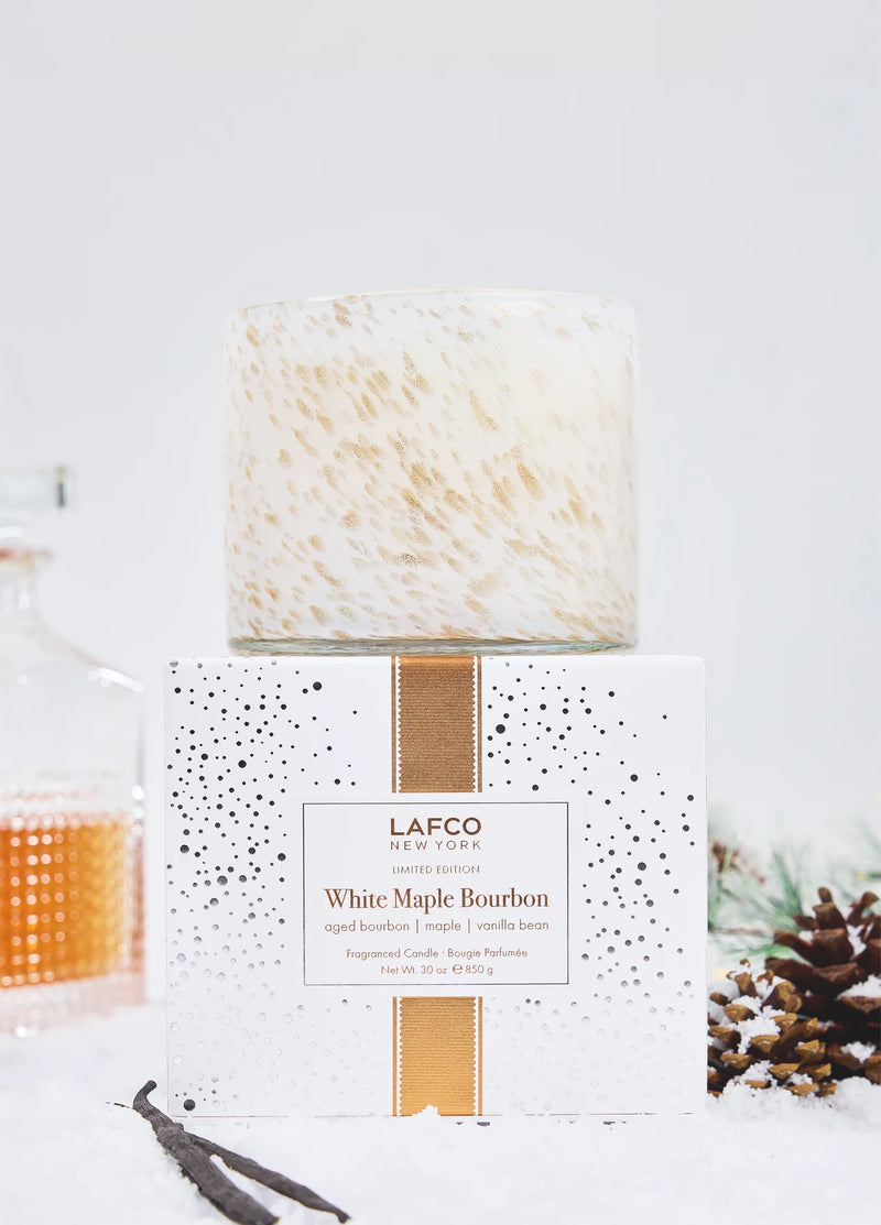 White Maple Bourbon Candle 3-Wick 30.0oz