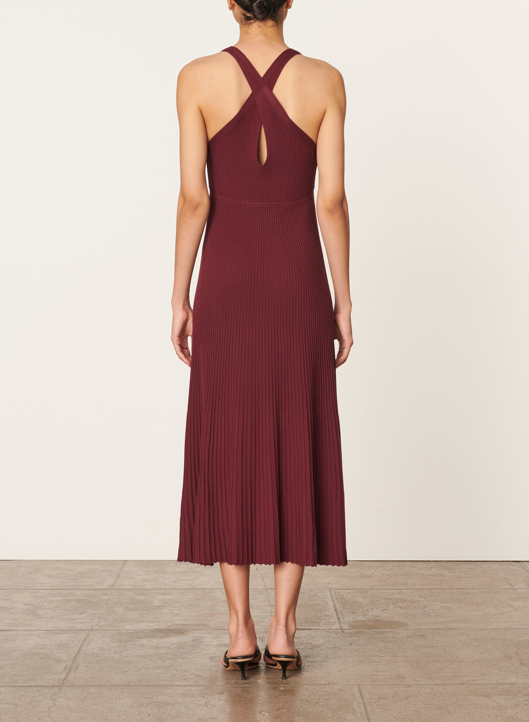 Bright Red Tie-Strap Dress - Pleated Dress - Midi Dress - Lulus