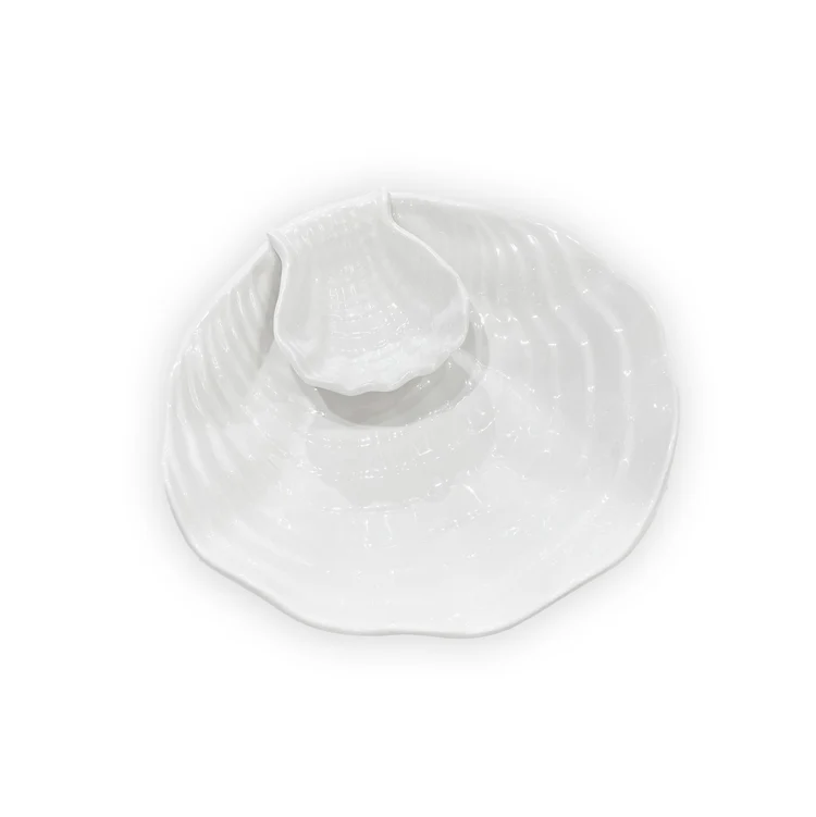 VIDA Ocean Shell Chip & Dip (White)