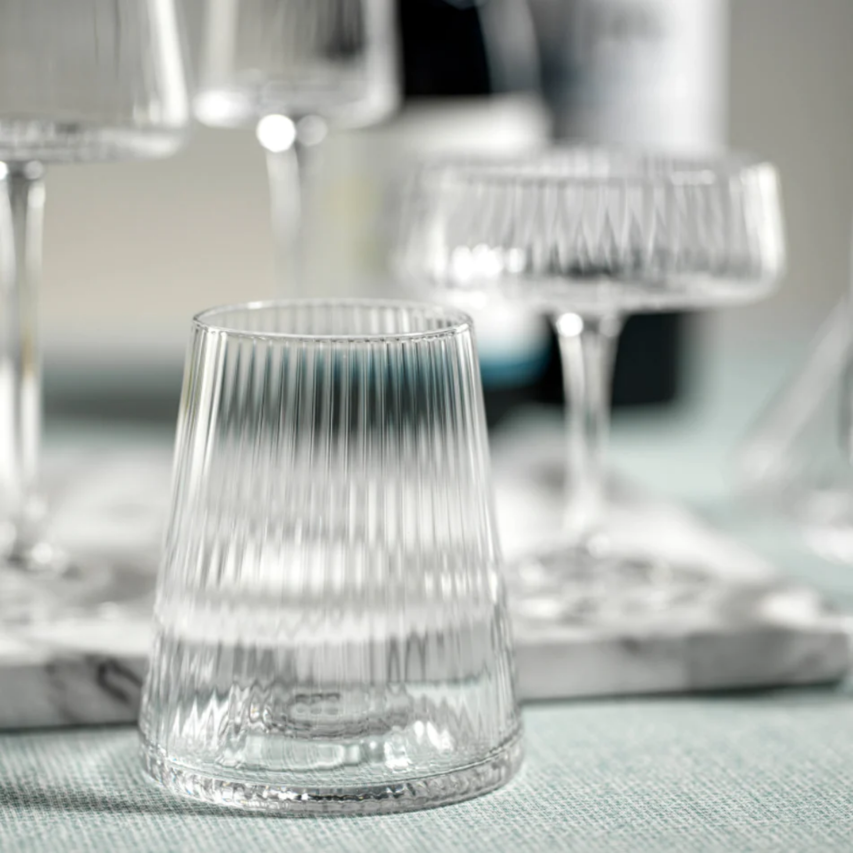 Clear Textured Stemless Wine Glass Sold by at Home